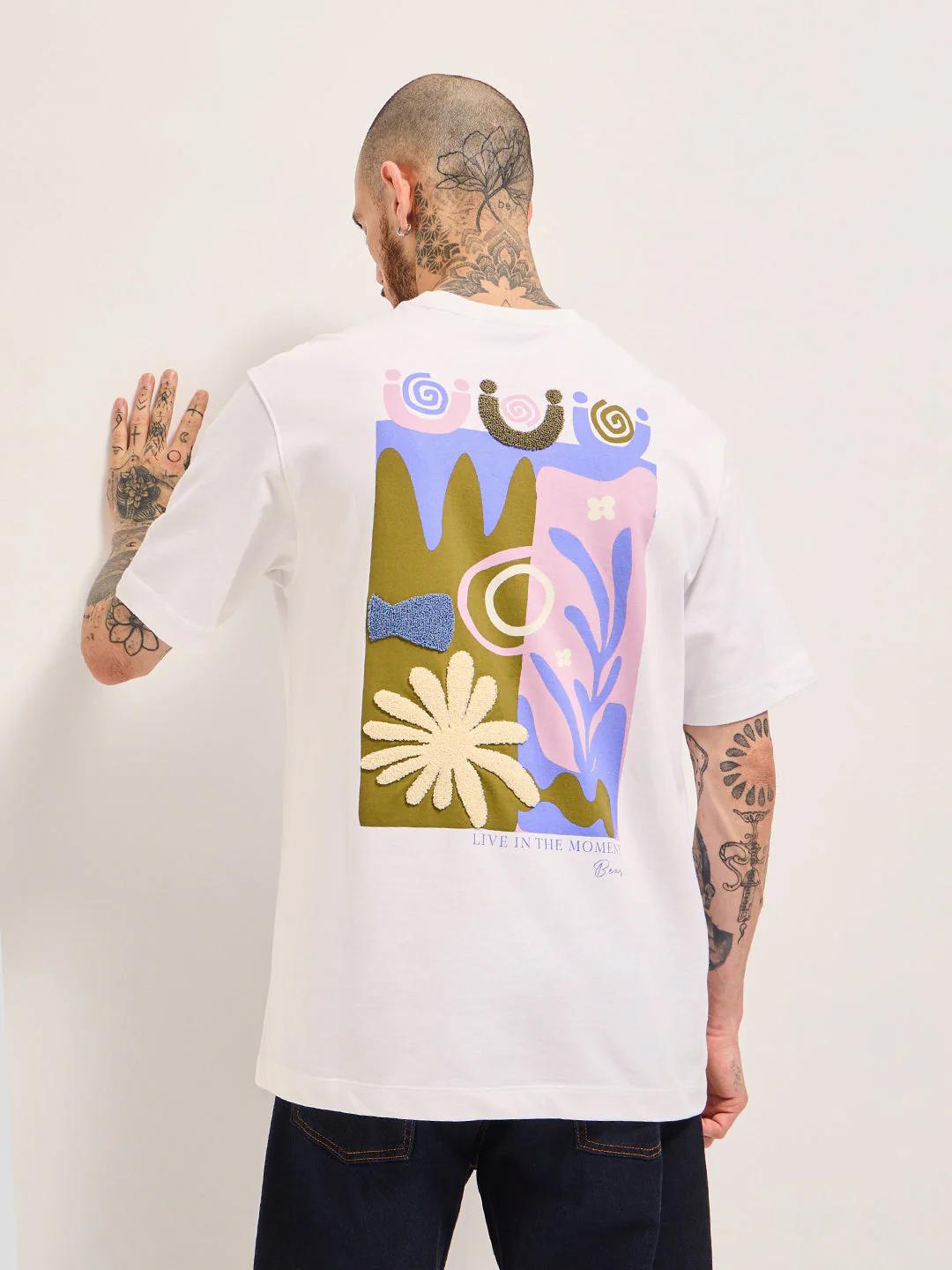Men White Oversize T-Shirt