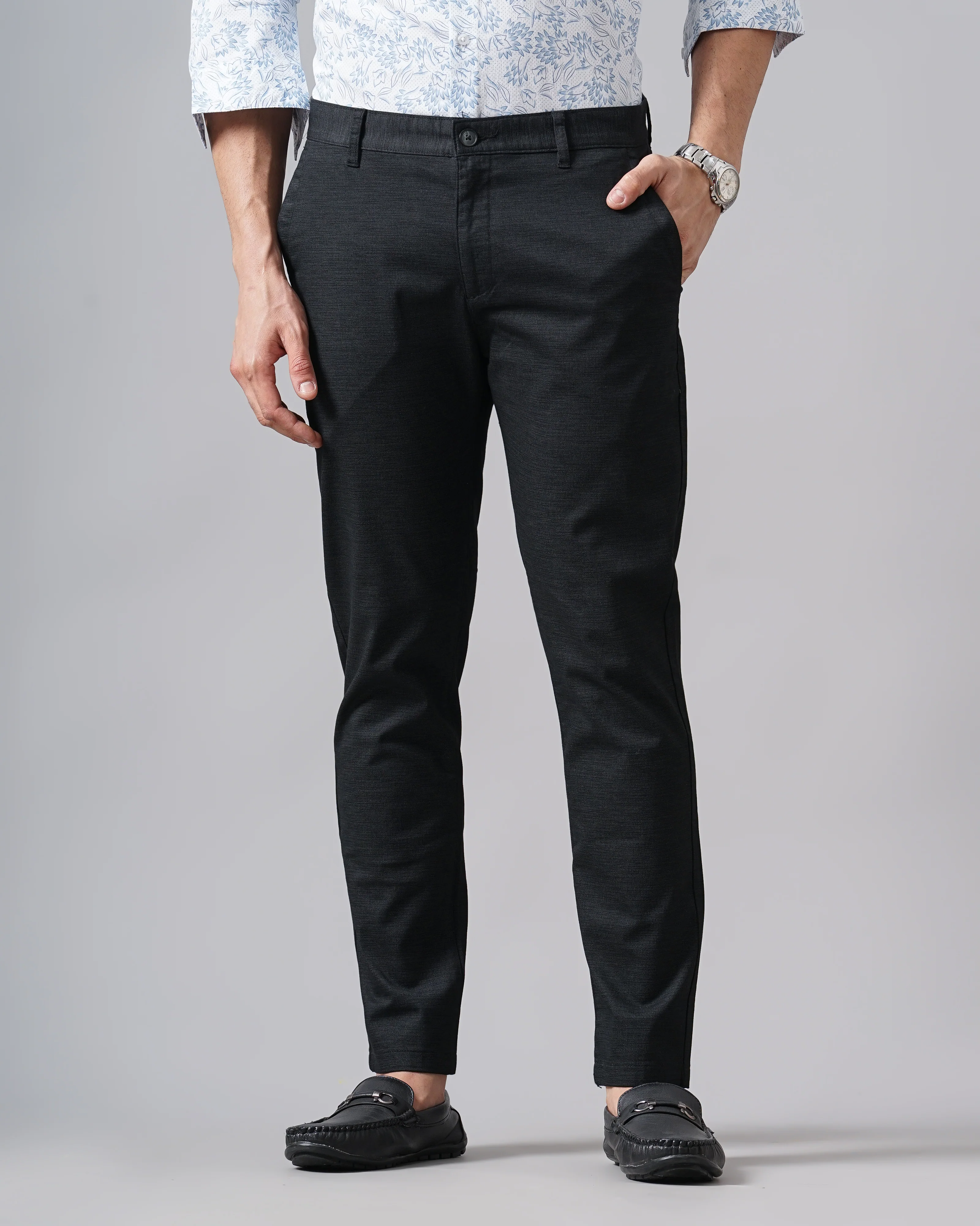 Men Black Trousers