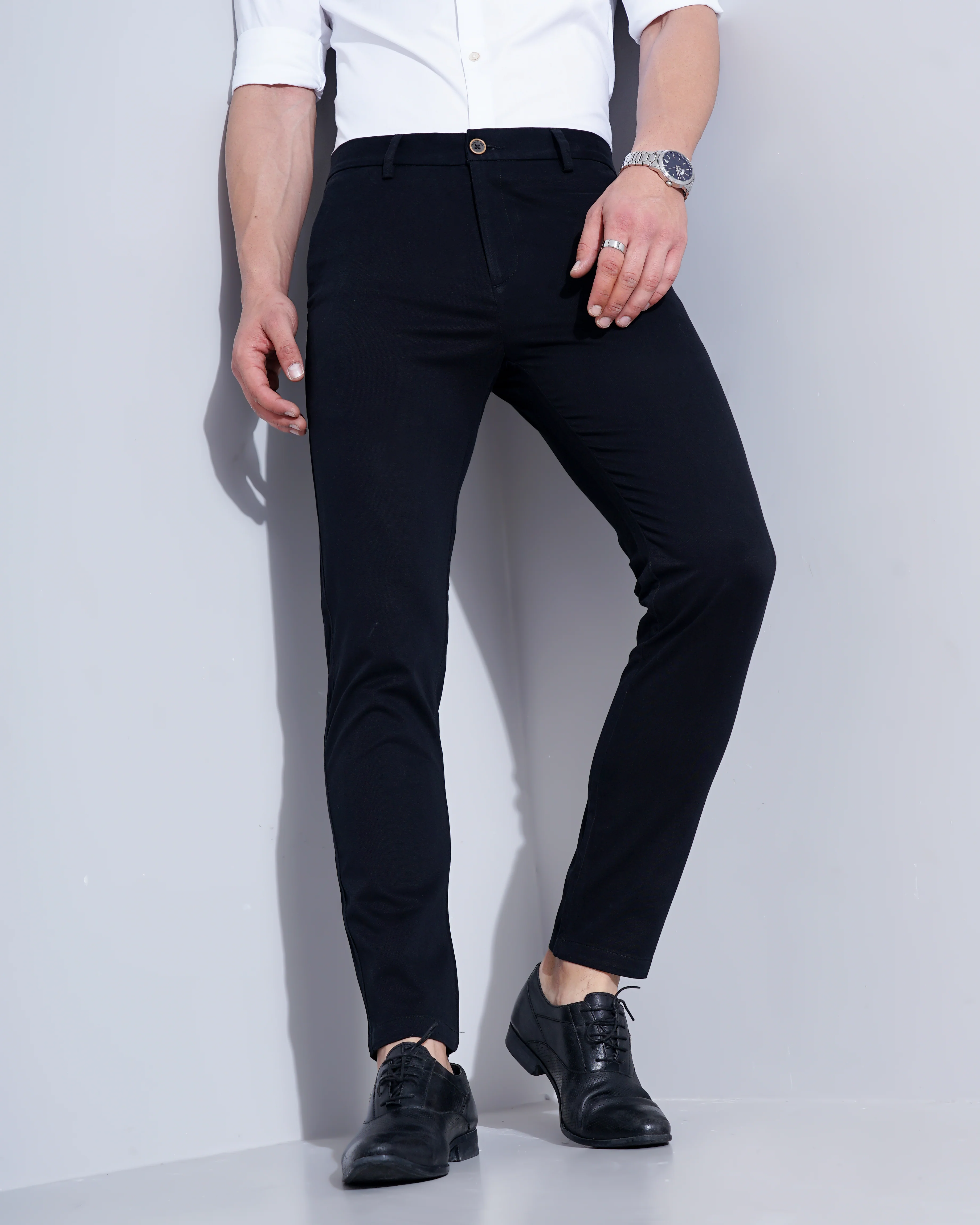 Men Blue Trousers