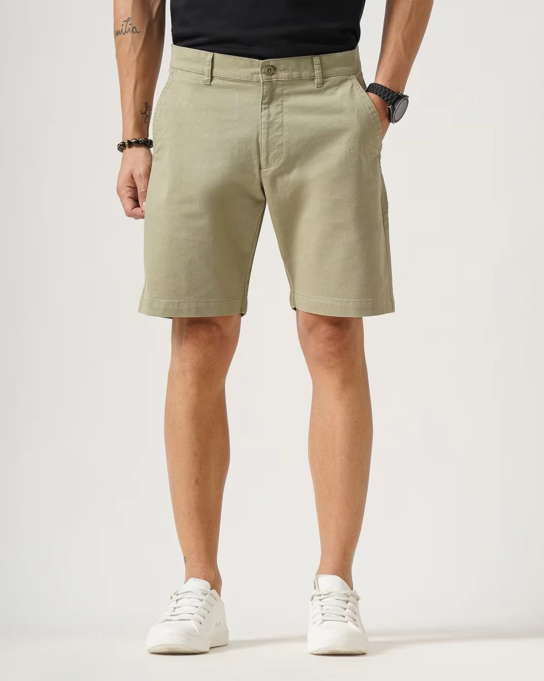 Men Khaki Shorts