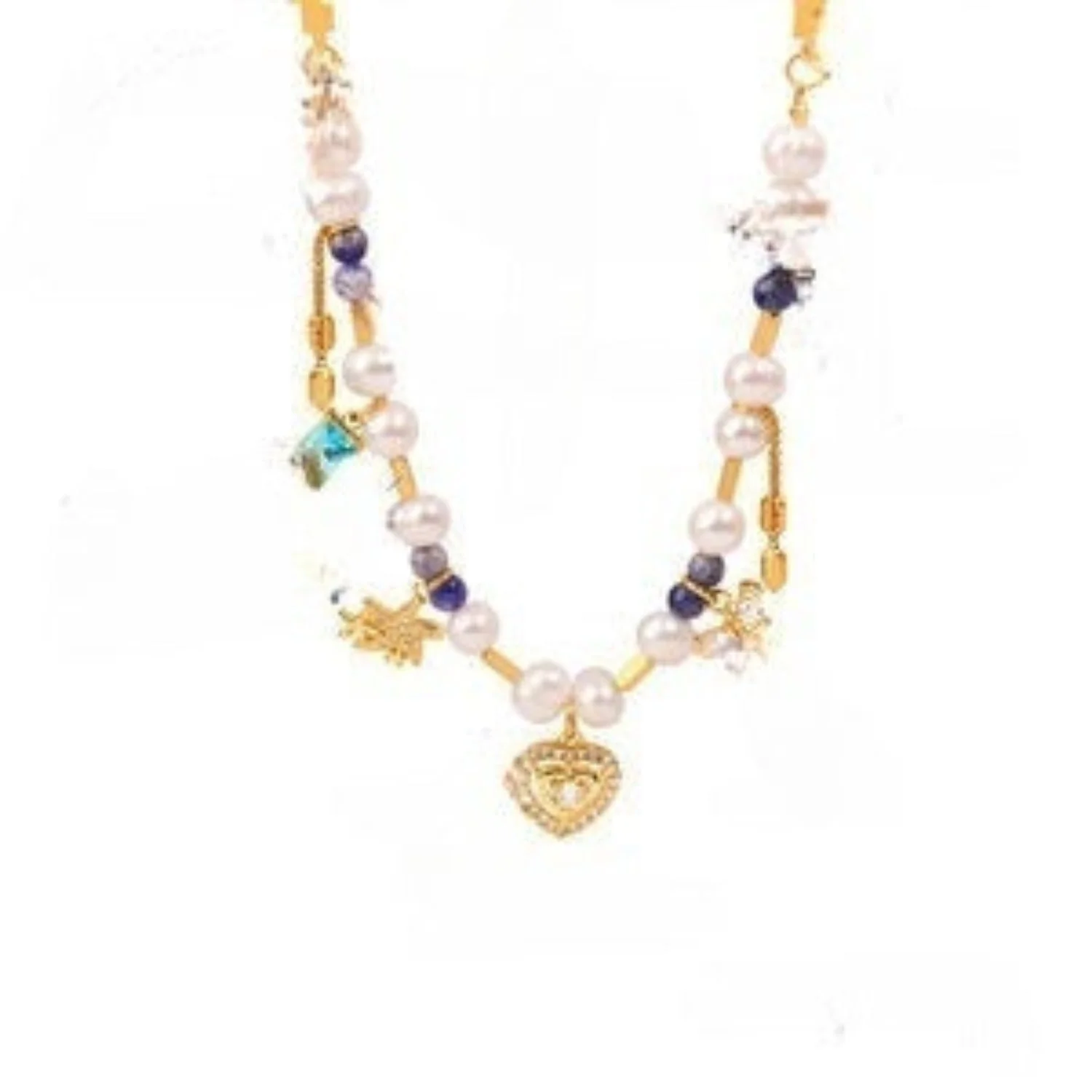 Multicolor Stone Collarbone Gemstone Necklace