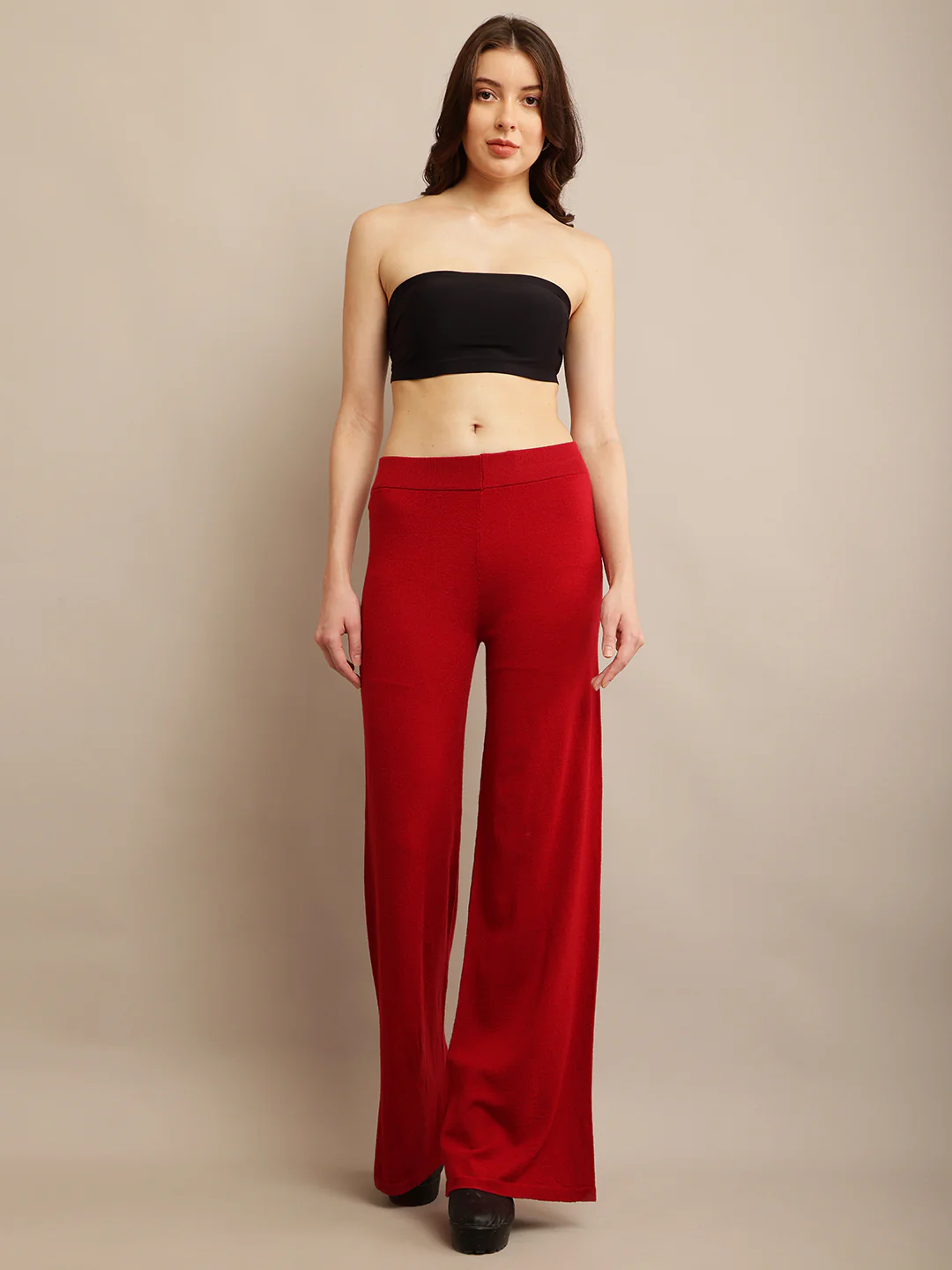 Women Solid Flared Pants - Image 2