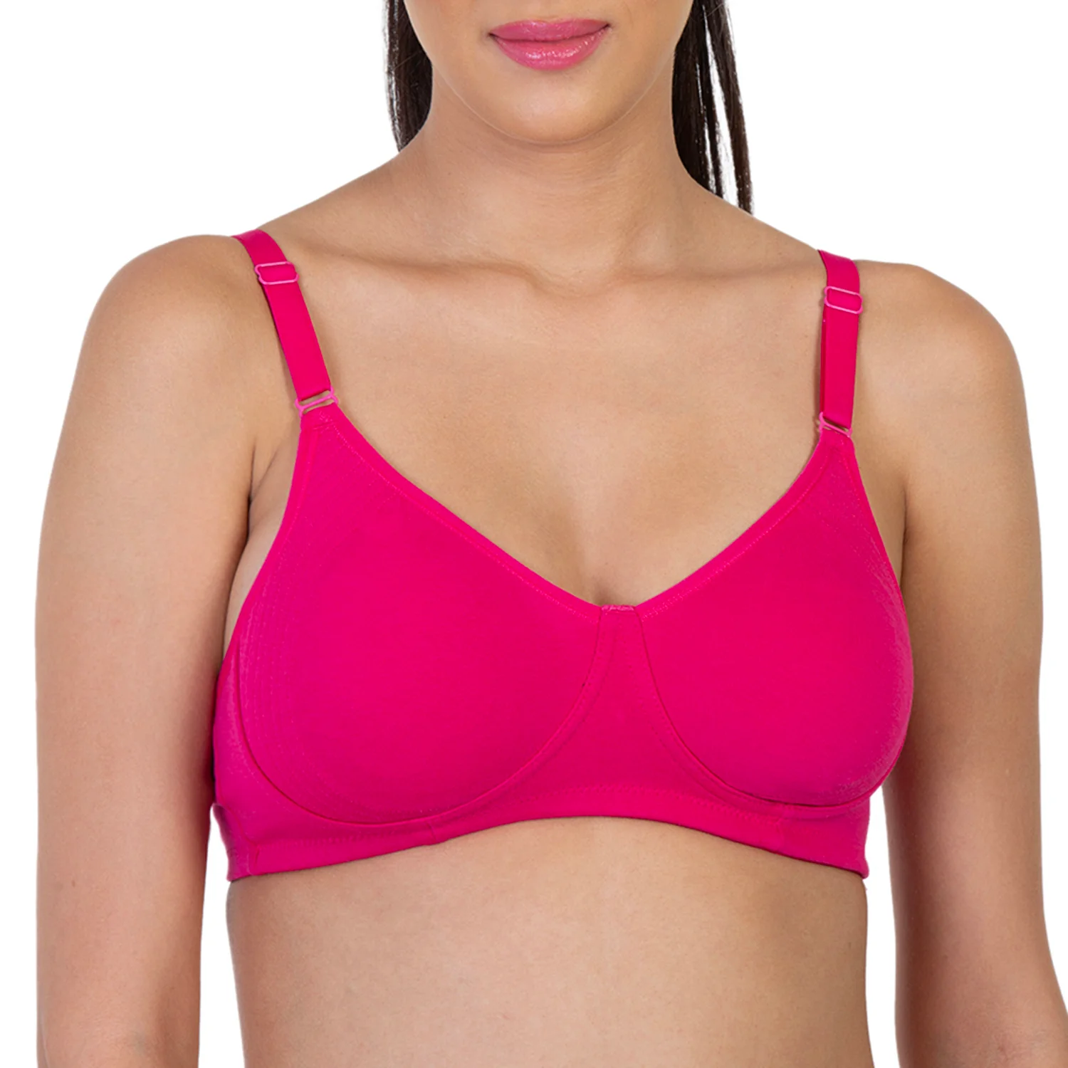 Non-Padded Non-Wired 3/4th Coverage Minimizer Bra - Image 3