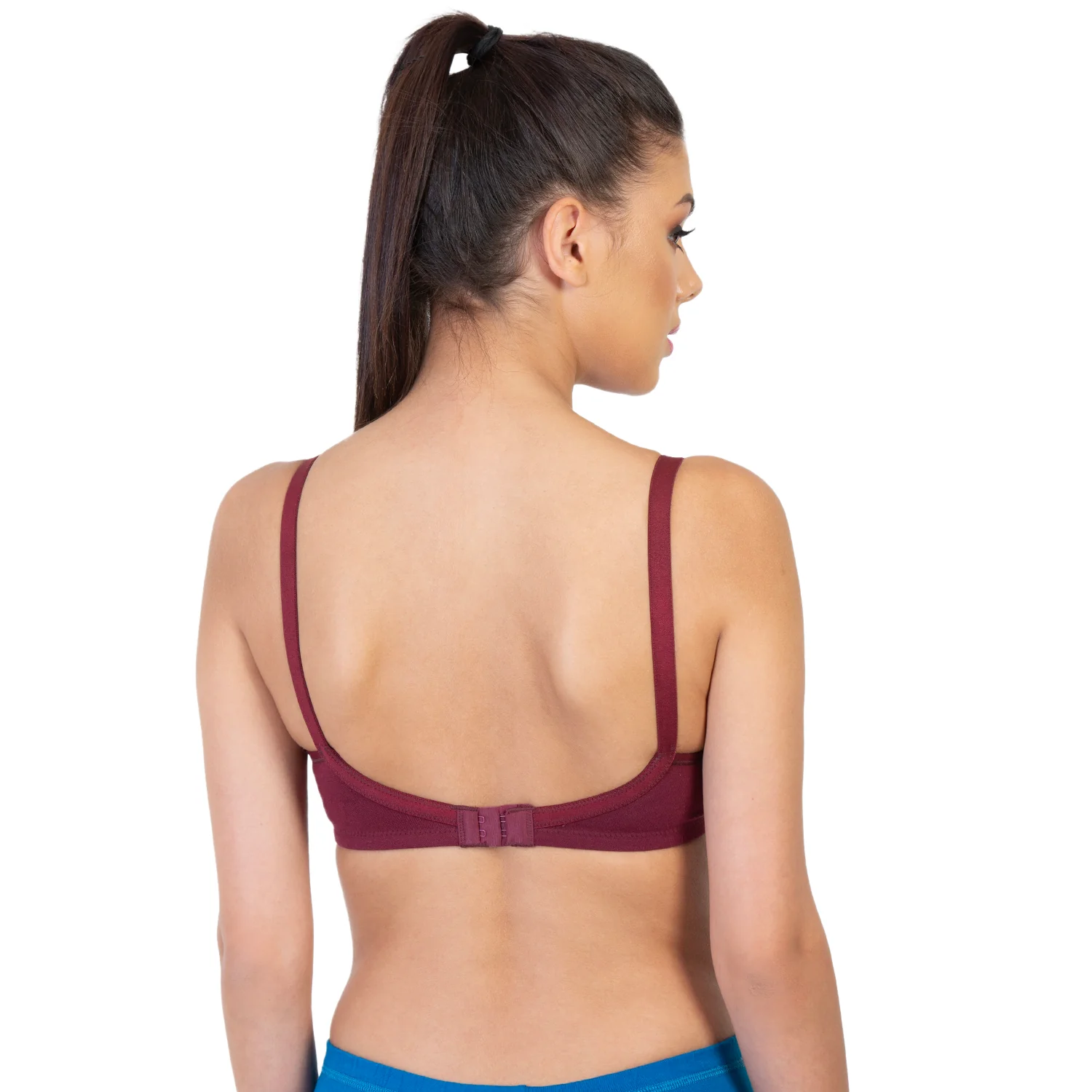 Non-Padded Non-Wired 3/4th Coverage Minimizer Bra - Image 2