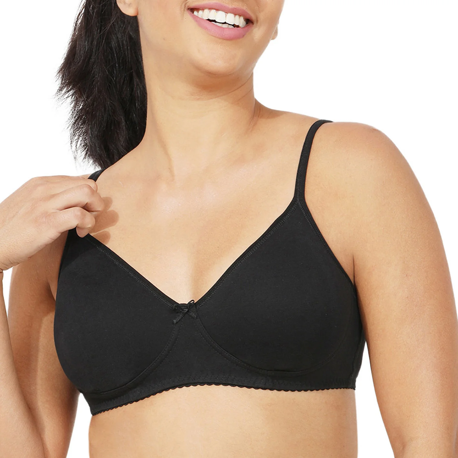 Non-Padded Non-Wired 3/4th Coverage T-Shirt Bra - Image 3