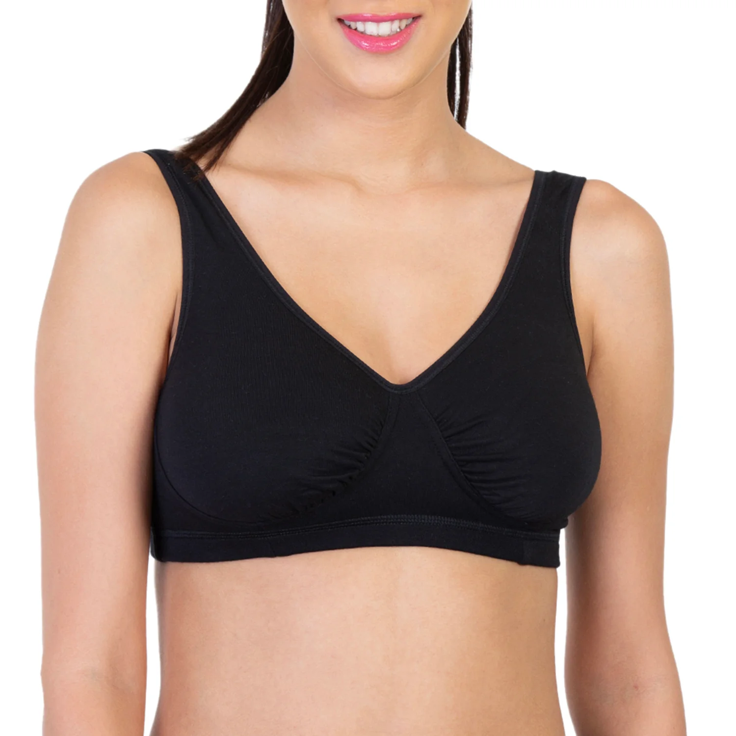 Non-Padded Non-Wired Full Coverage Sleeping Bra - Image 3
