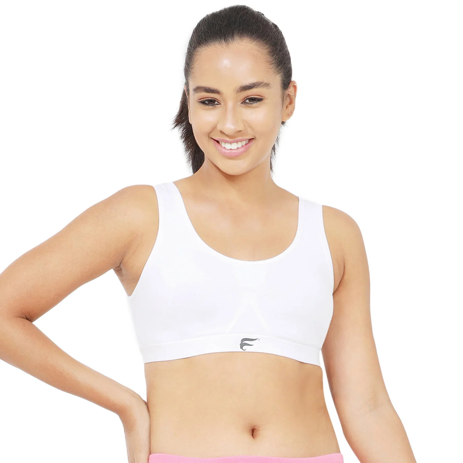 Non-Padded Non-Wired Full Coverage Sports Bra