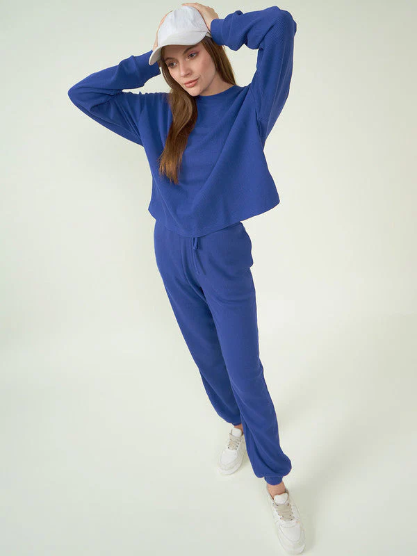 Women Blue Odour Free Co Ord Set - Image 4