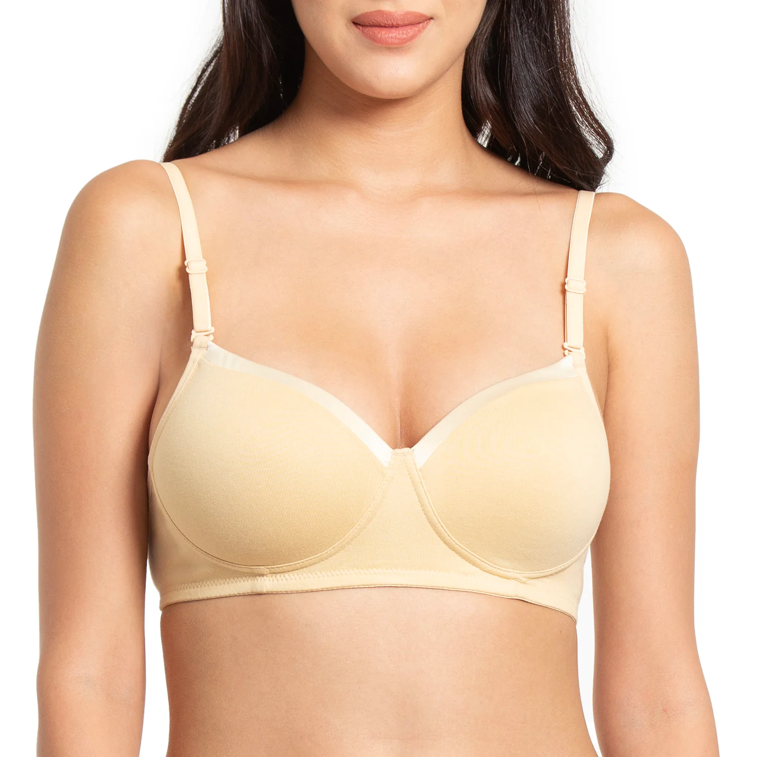 Padded, Non-Wired 3/4th Coverage T-Shirt Bra - Image 3