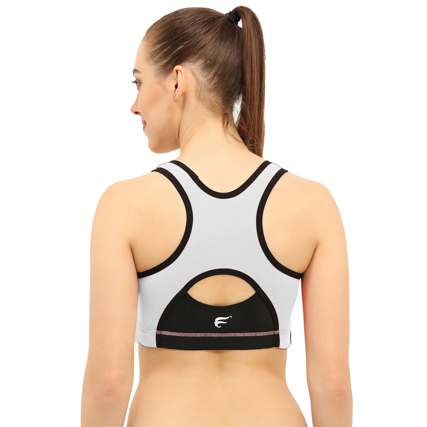 Padded Non-Wired Full Coverage Sports Bra - Image 2