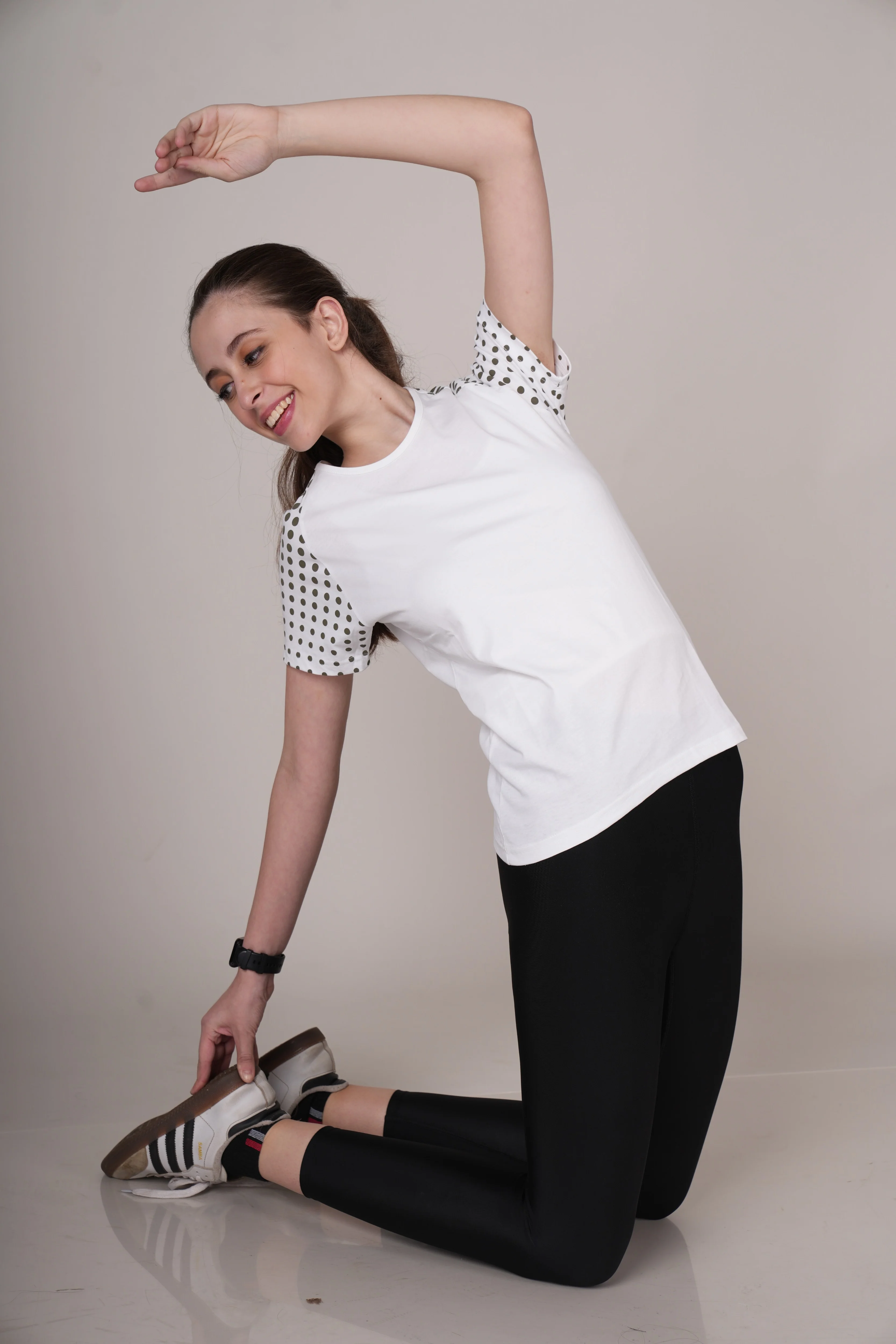 Women White Cotton Regular T-Shirt - Image 10