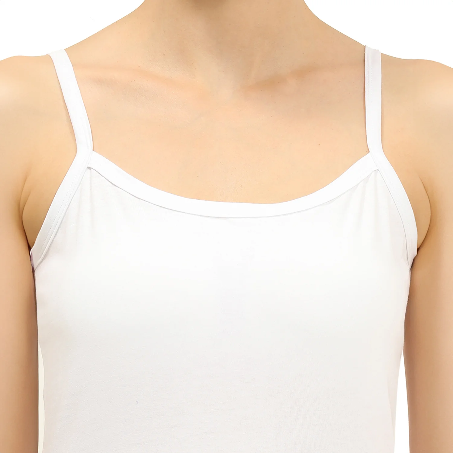 Regular Fit Round Neck Short Length Basic Camisole - Image 3