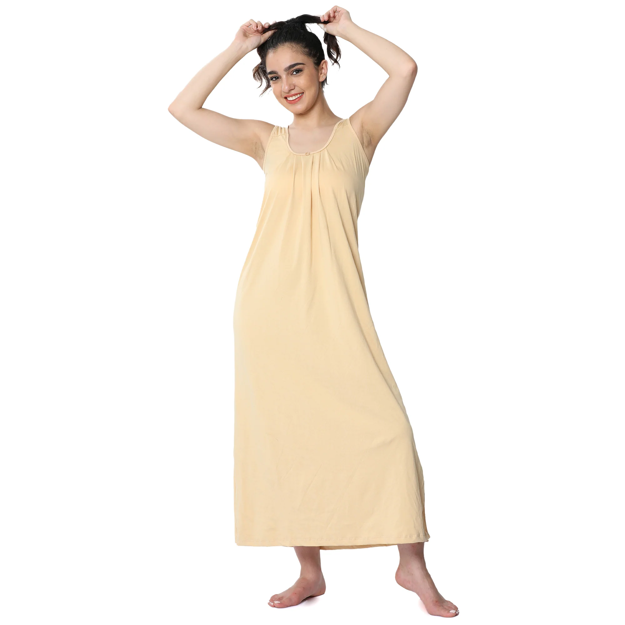 Relaxed Fit Scoop Neck Nighty Slip - Image 7
