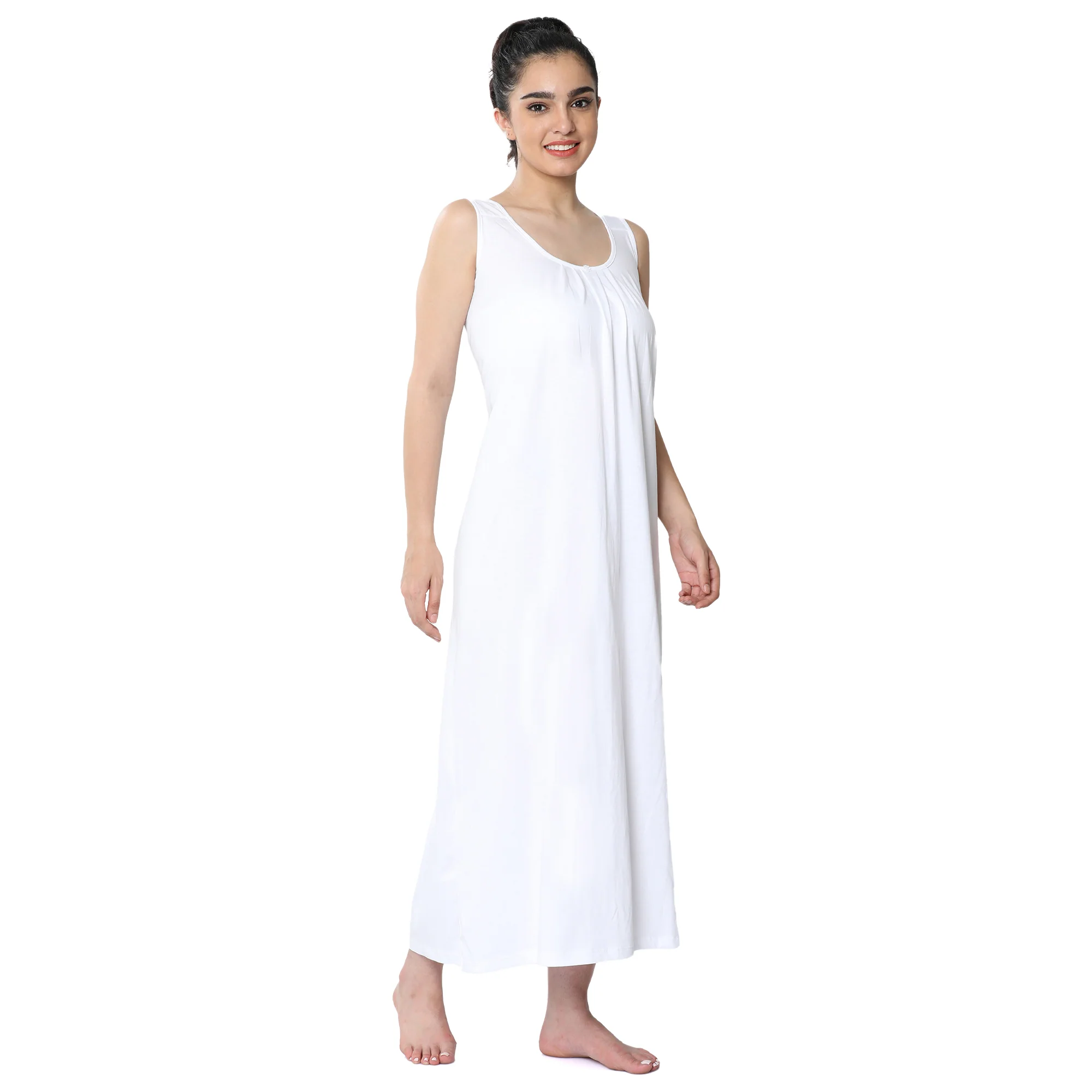 Relaxed Fit Scoop Neck Nighty Slip - Image 6