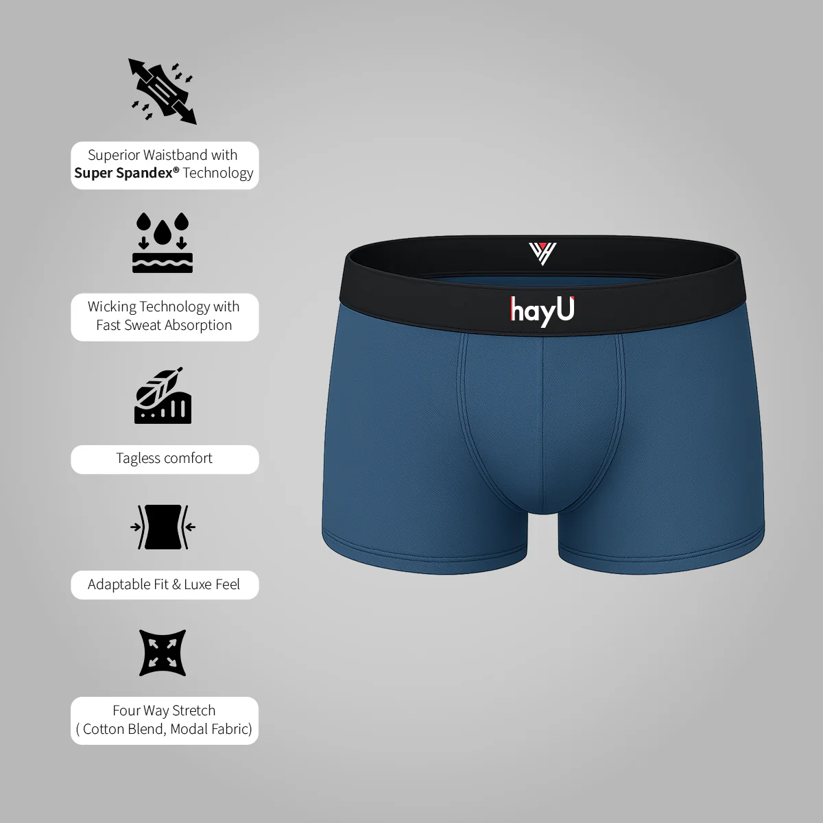 Men Sunbud Modal Printed Trunks - Image 8