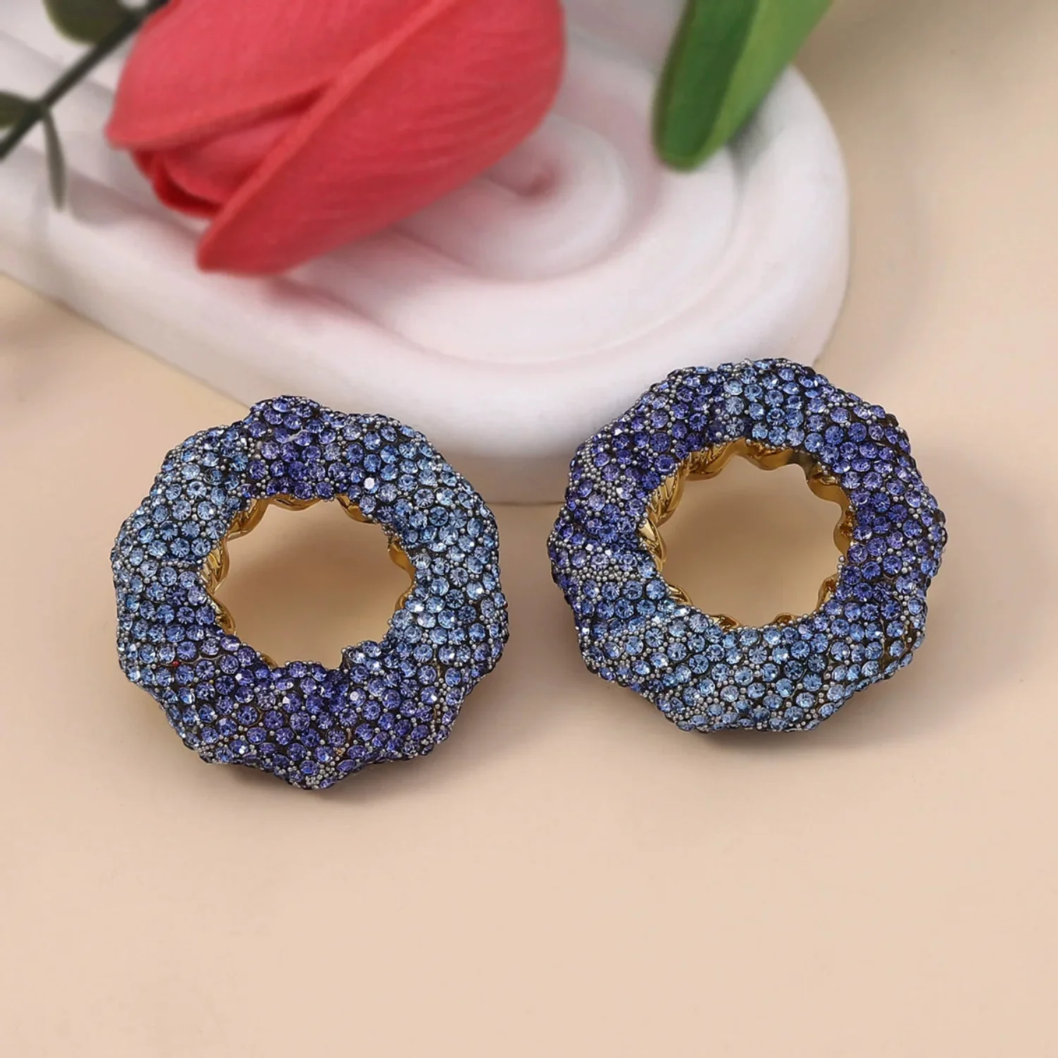 The Jingle Stud Blue Earrings