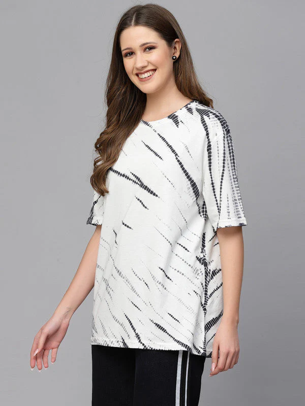 Women White Odour Free Oversize T-shirts - Image 2