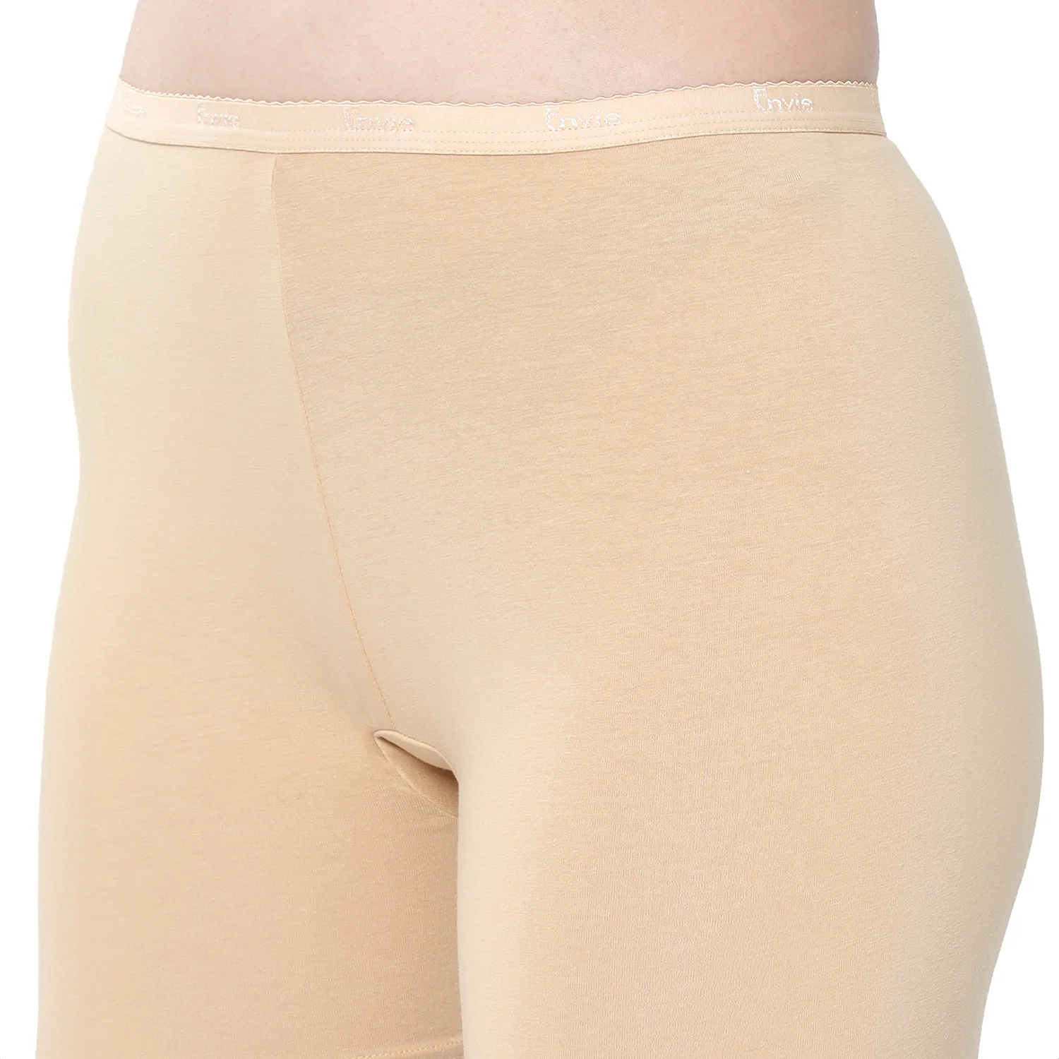 Women Beige Cycling Shorts - Image 6