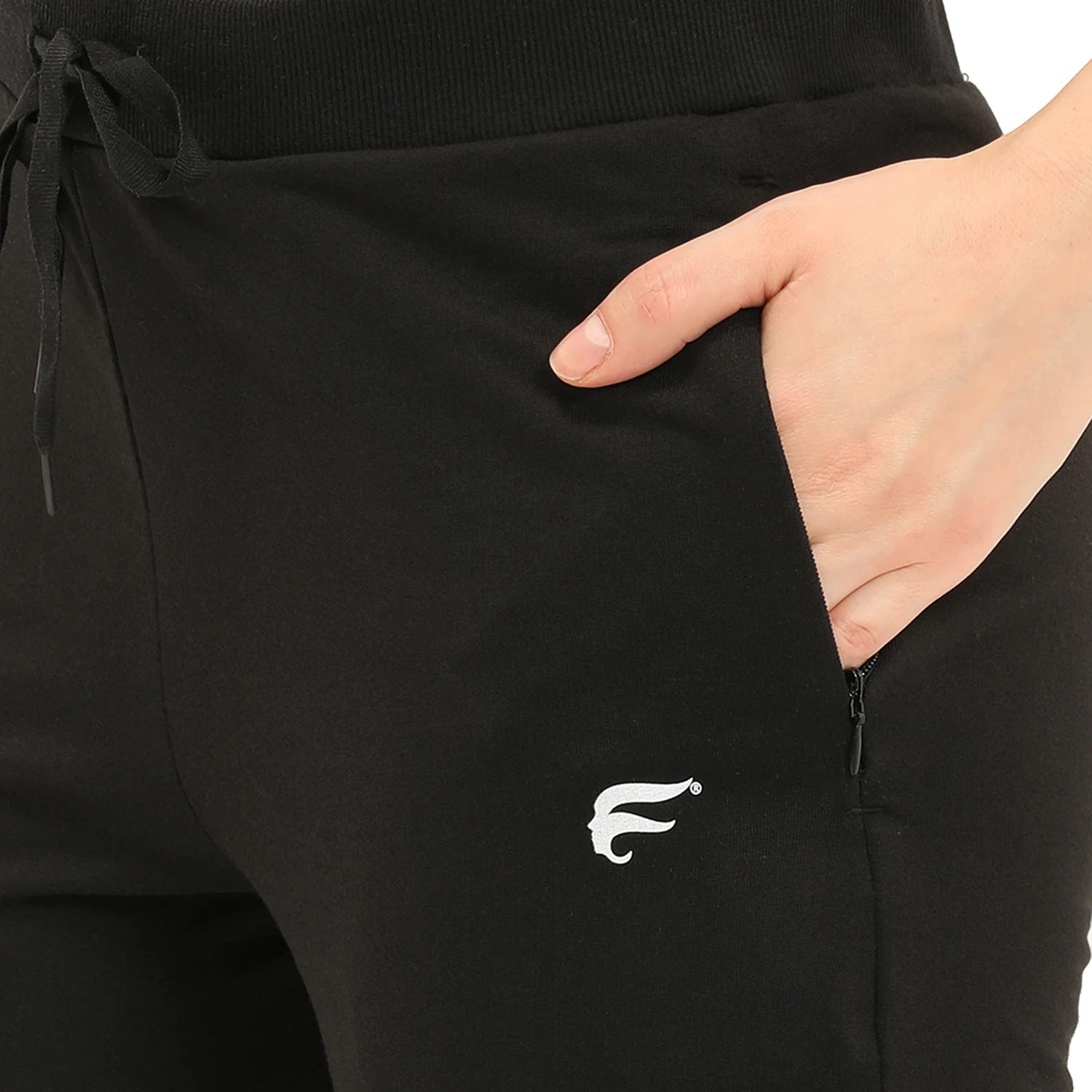 Women Black Ankle Length Track Pant - Image 6