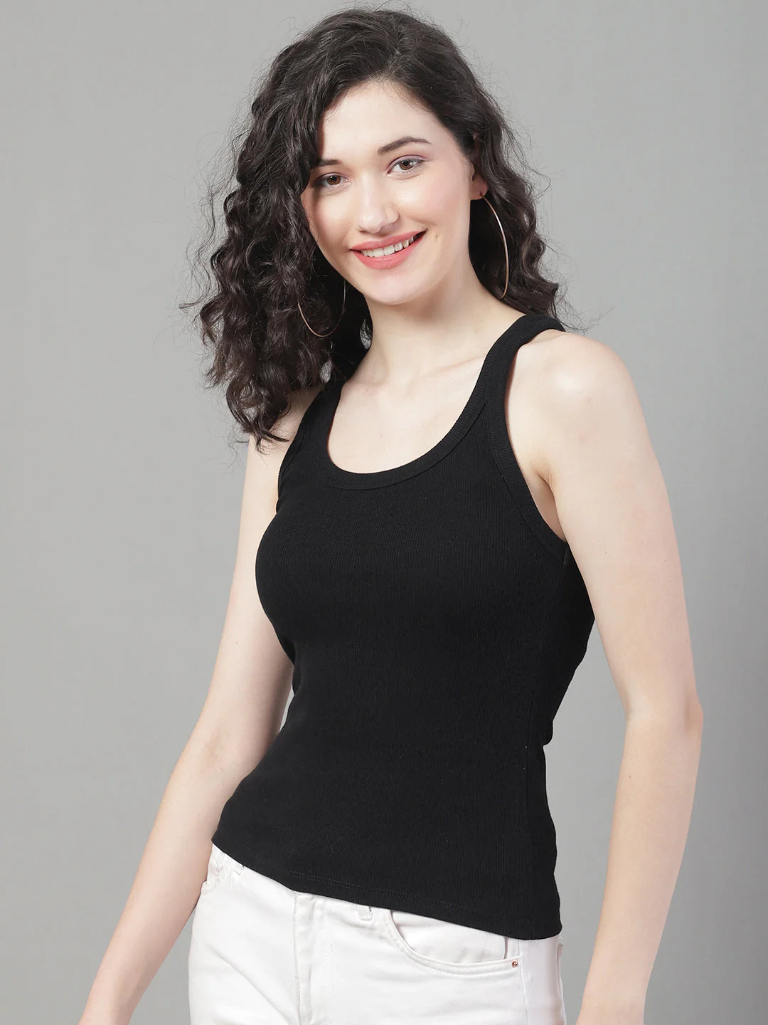 Women Black Cami & Tank Set - Image 2