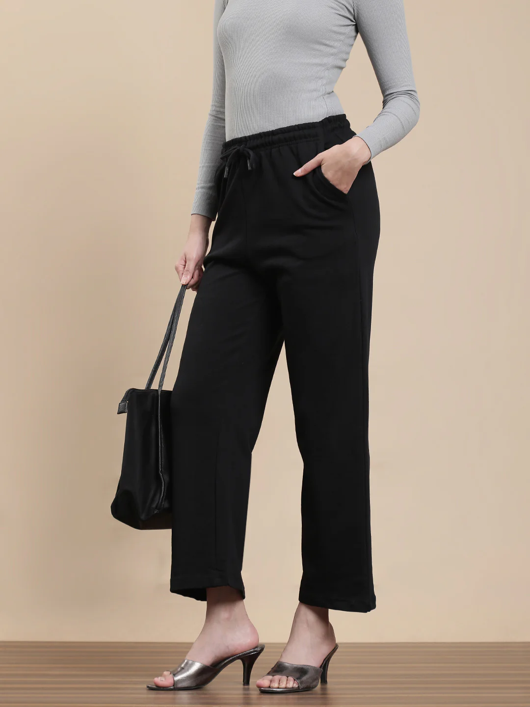 Women Black Casual Pants