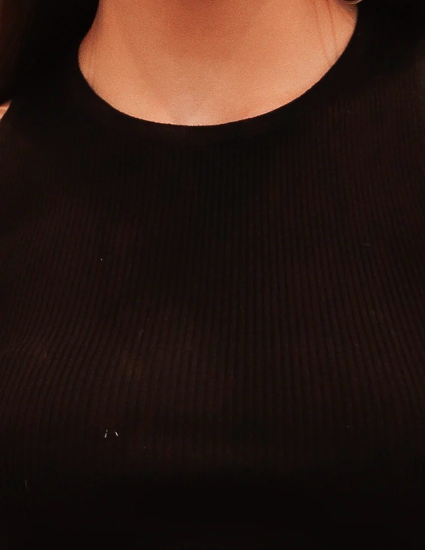 Women Black Crew Neck Long Sleeve - Image 5