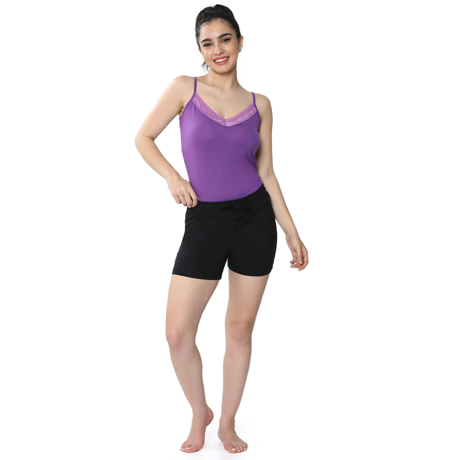 Women Black Hot Shorts - Image 5