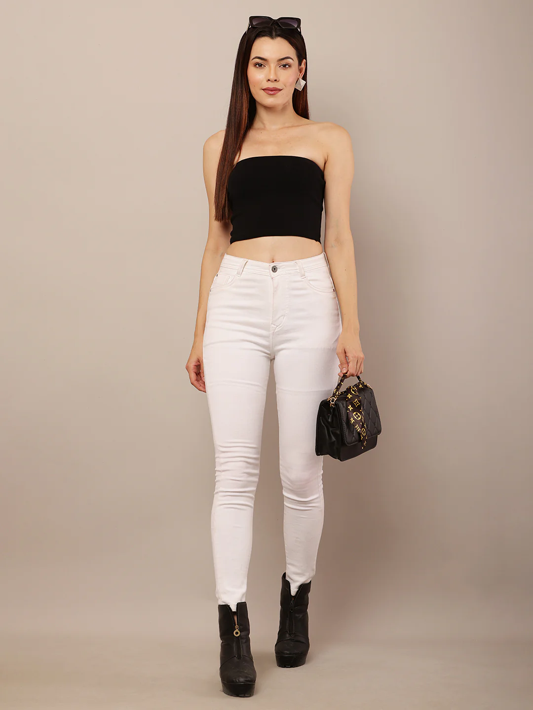 Women Black Off Shoulder Top - Image 7