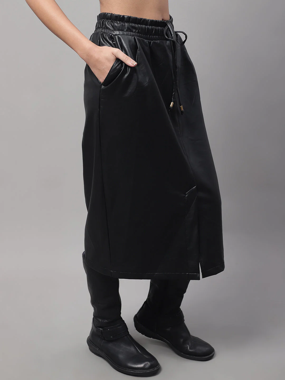 Women Black Office Skirt - Image 5