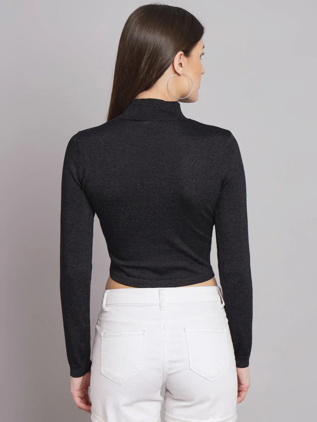 Women Black Turtleneck - Image 5