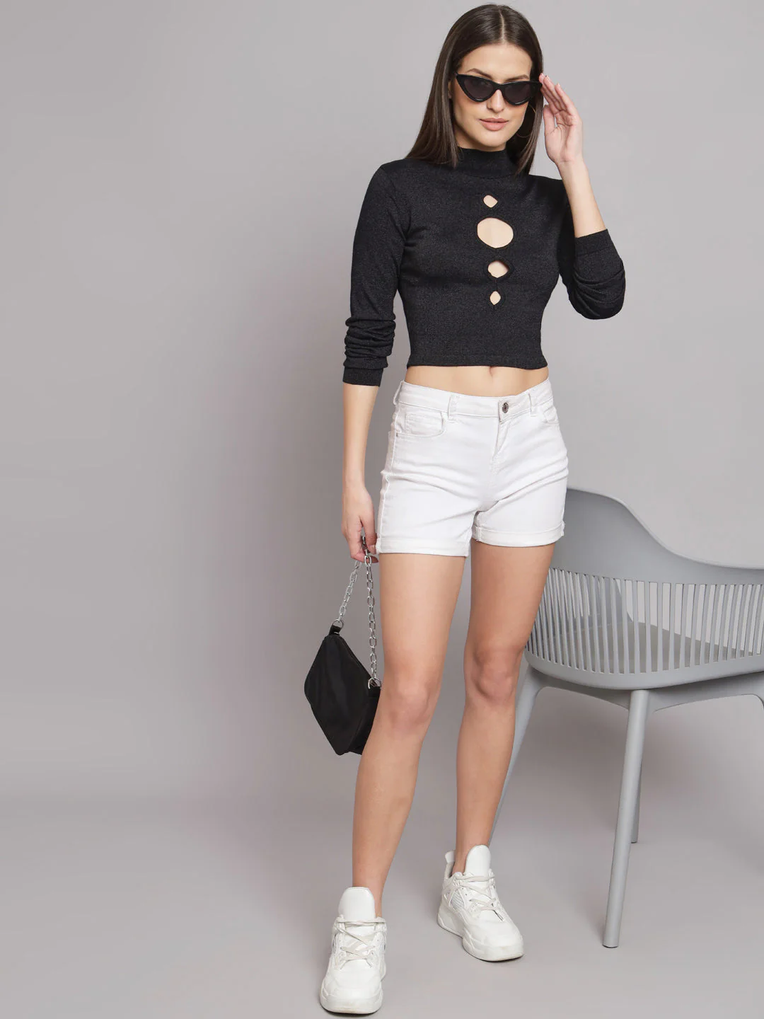 Women Black Turtleneck - Image 7