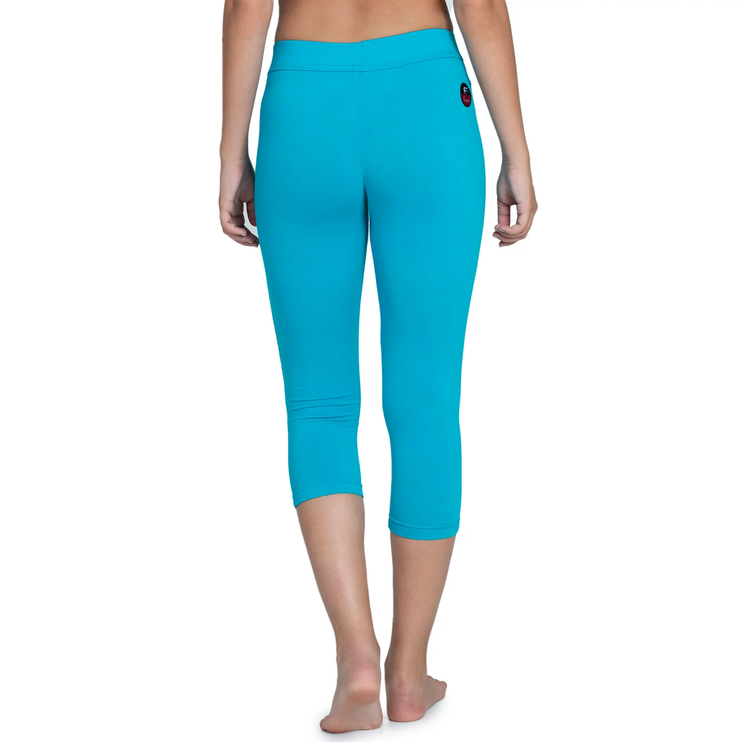 Women Blue 3/4th Length Capri - Image 2