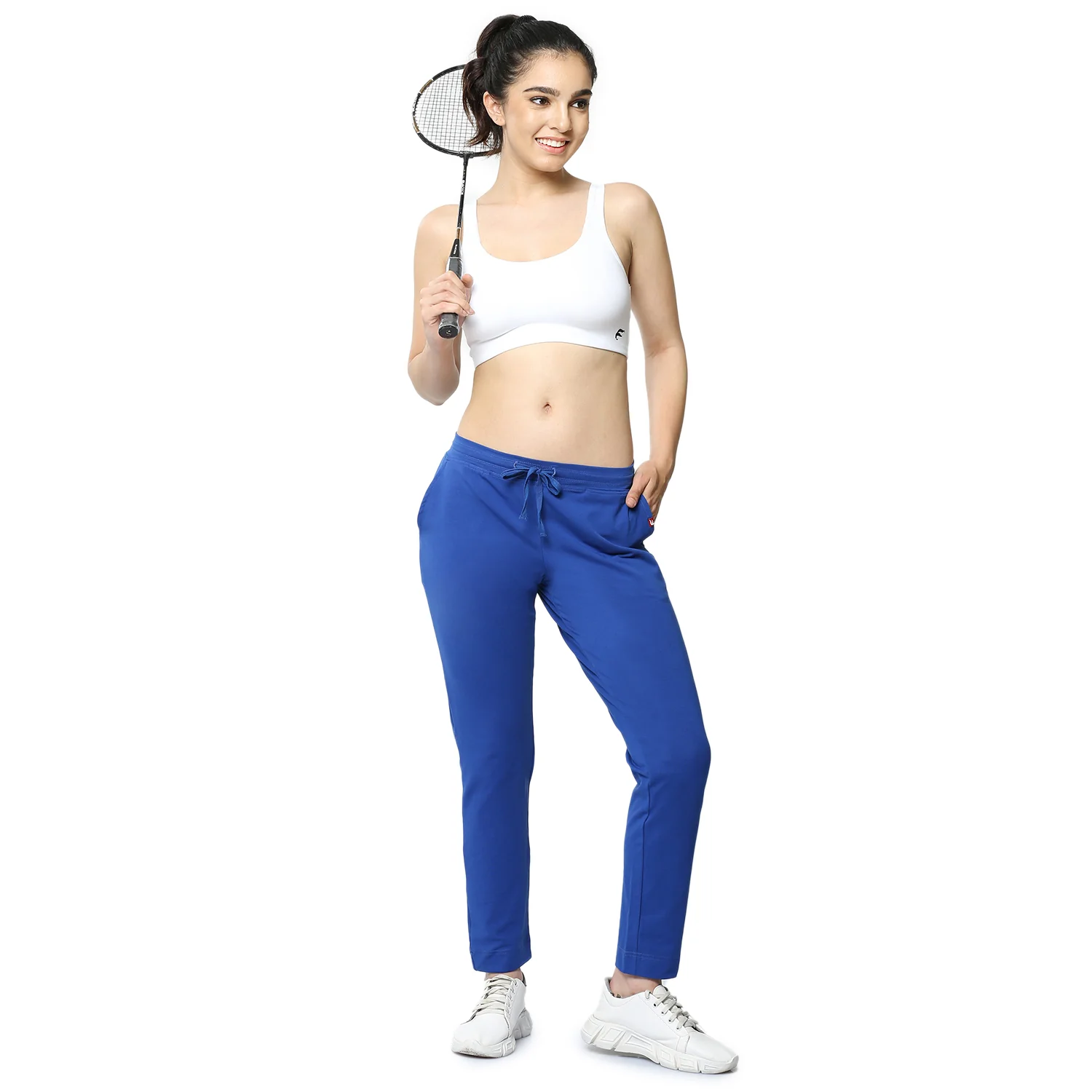 Women Blue Ankle Length Track Pant - Image 5