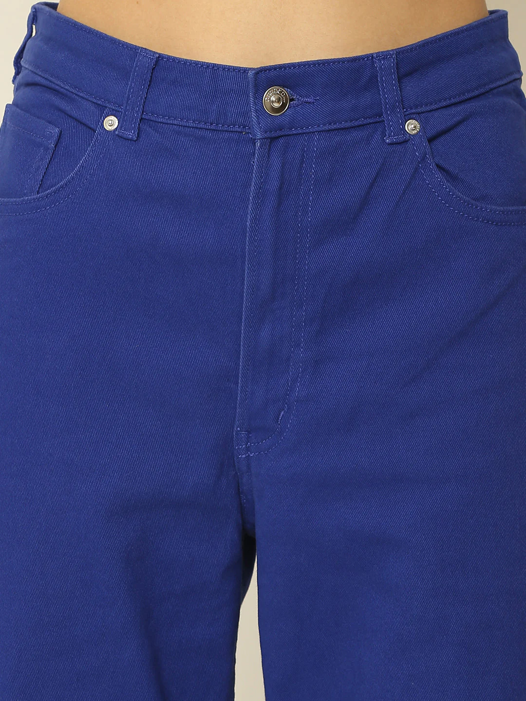 Women Blue Full Length Pants - Image 6
