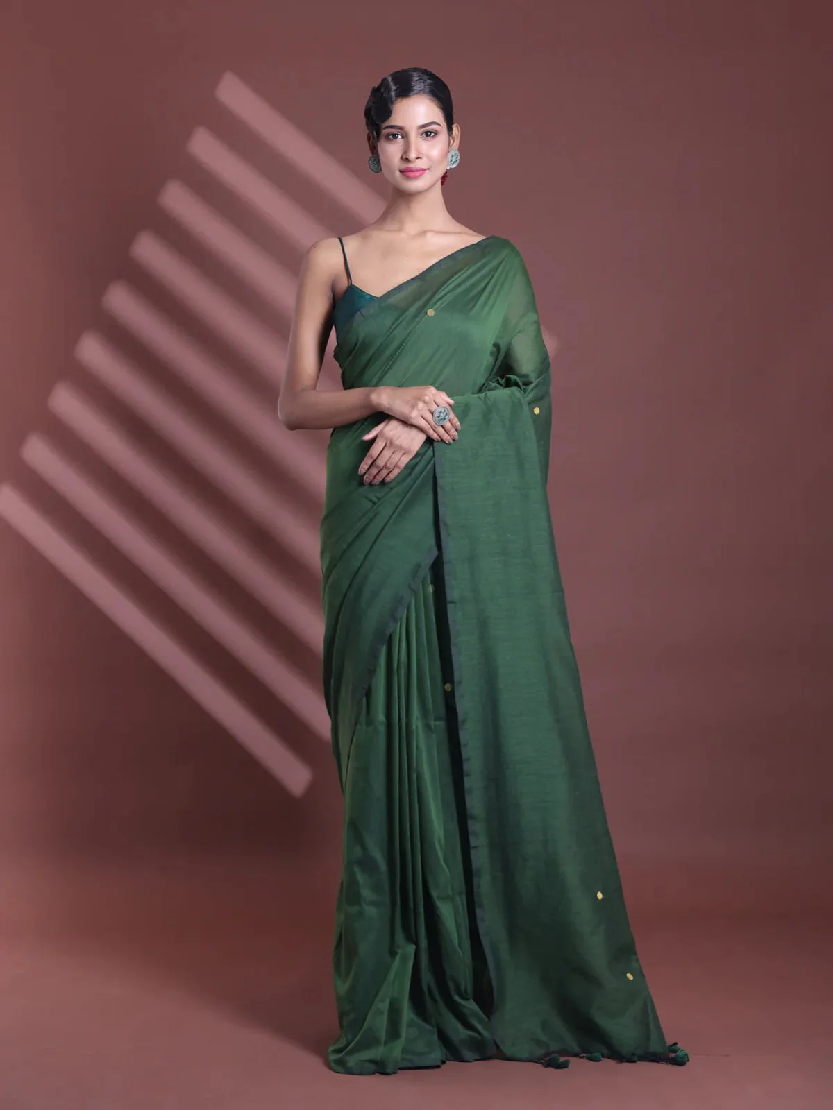 Women Cotton Sequence Saree
