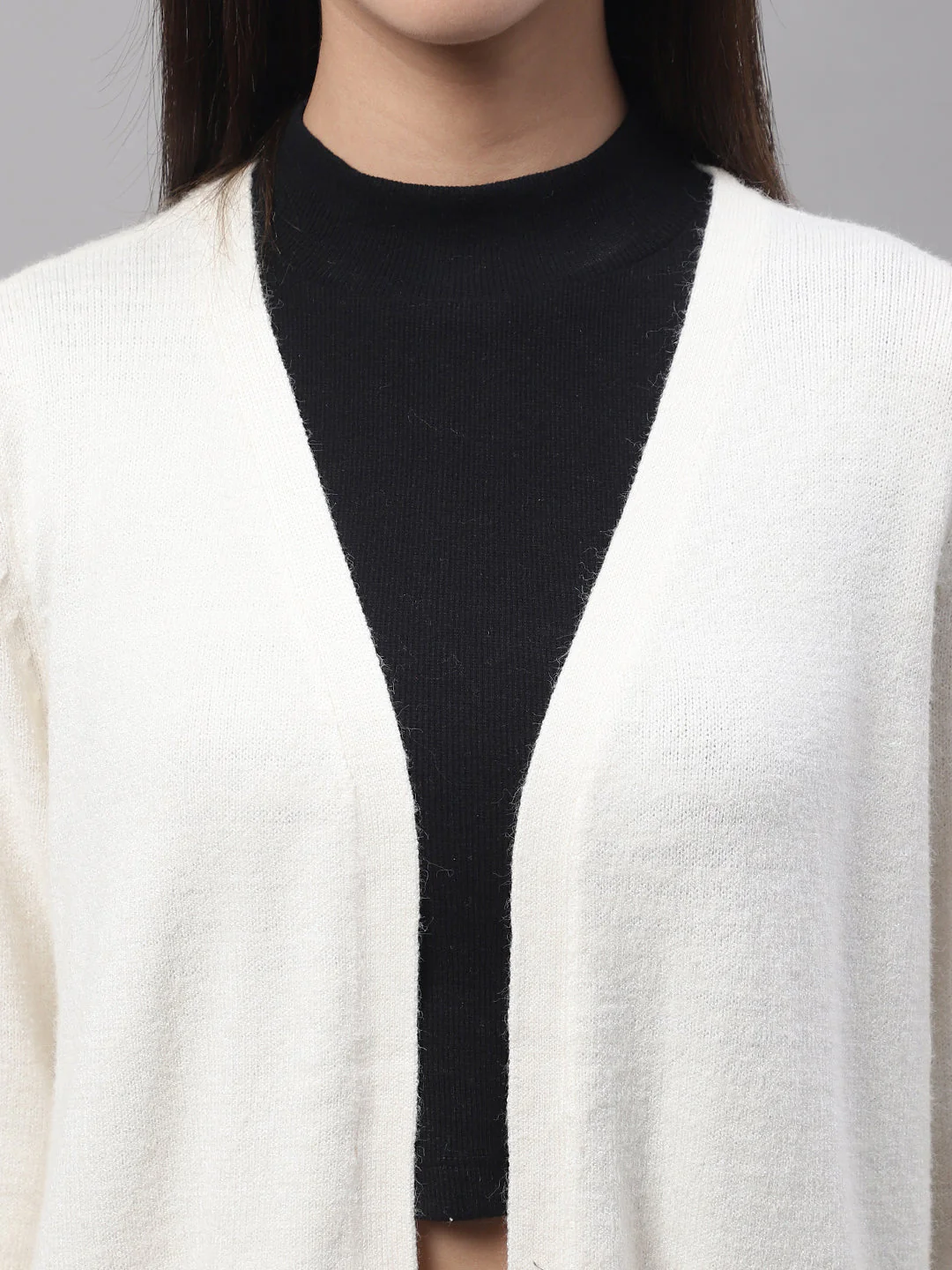 Women Cream Open Shrug - Image 6