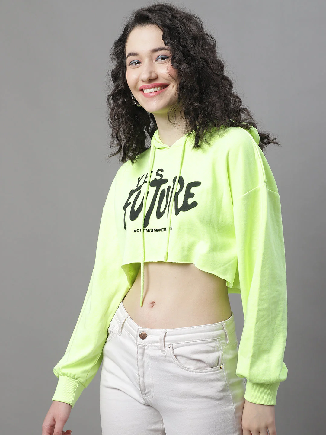 Women Cropped Hoodie - Image 3