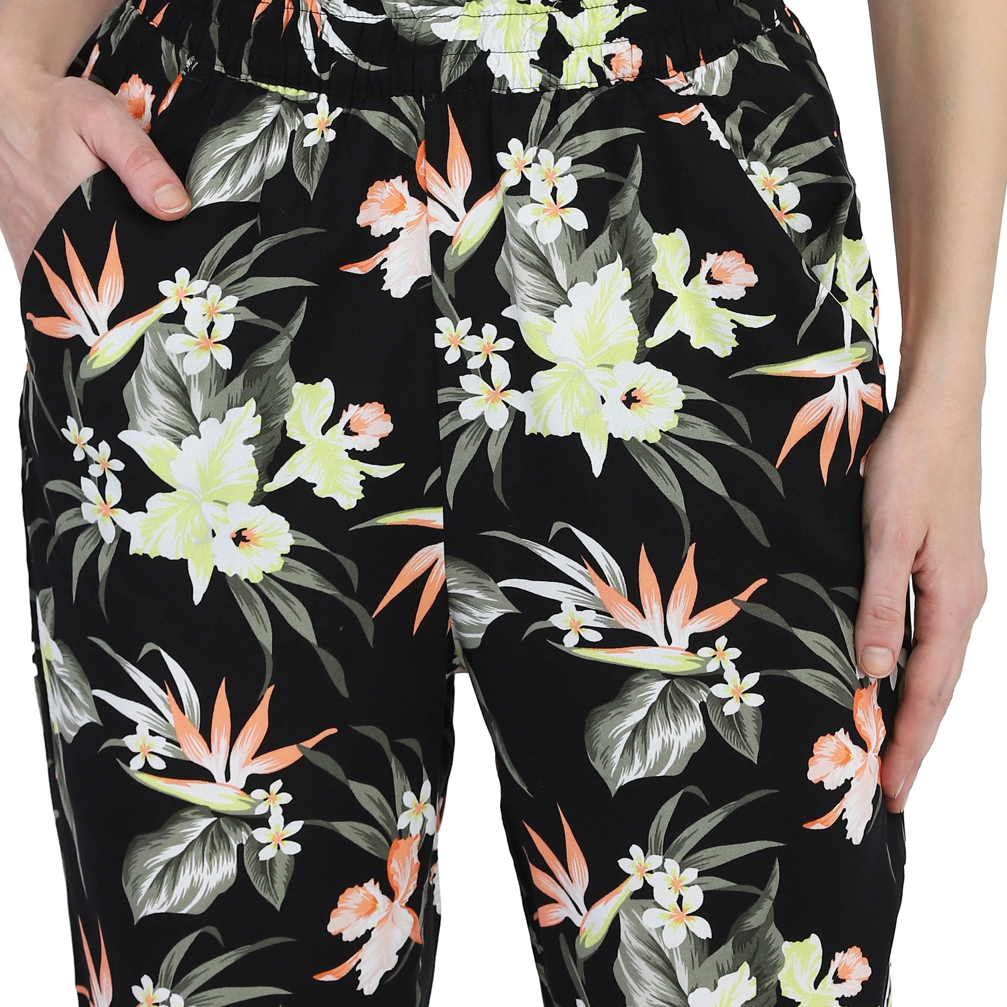 Women Floral Ankle Trousers - Image 5