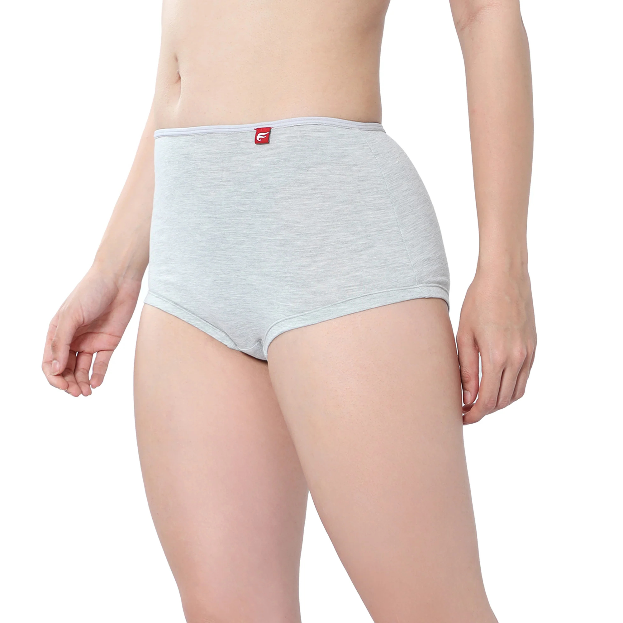 Women Grey Midrise Comfort Boyshorts - Image 3