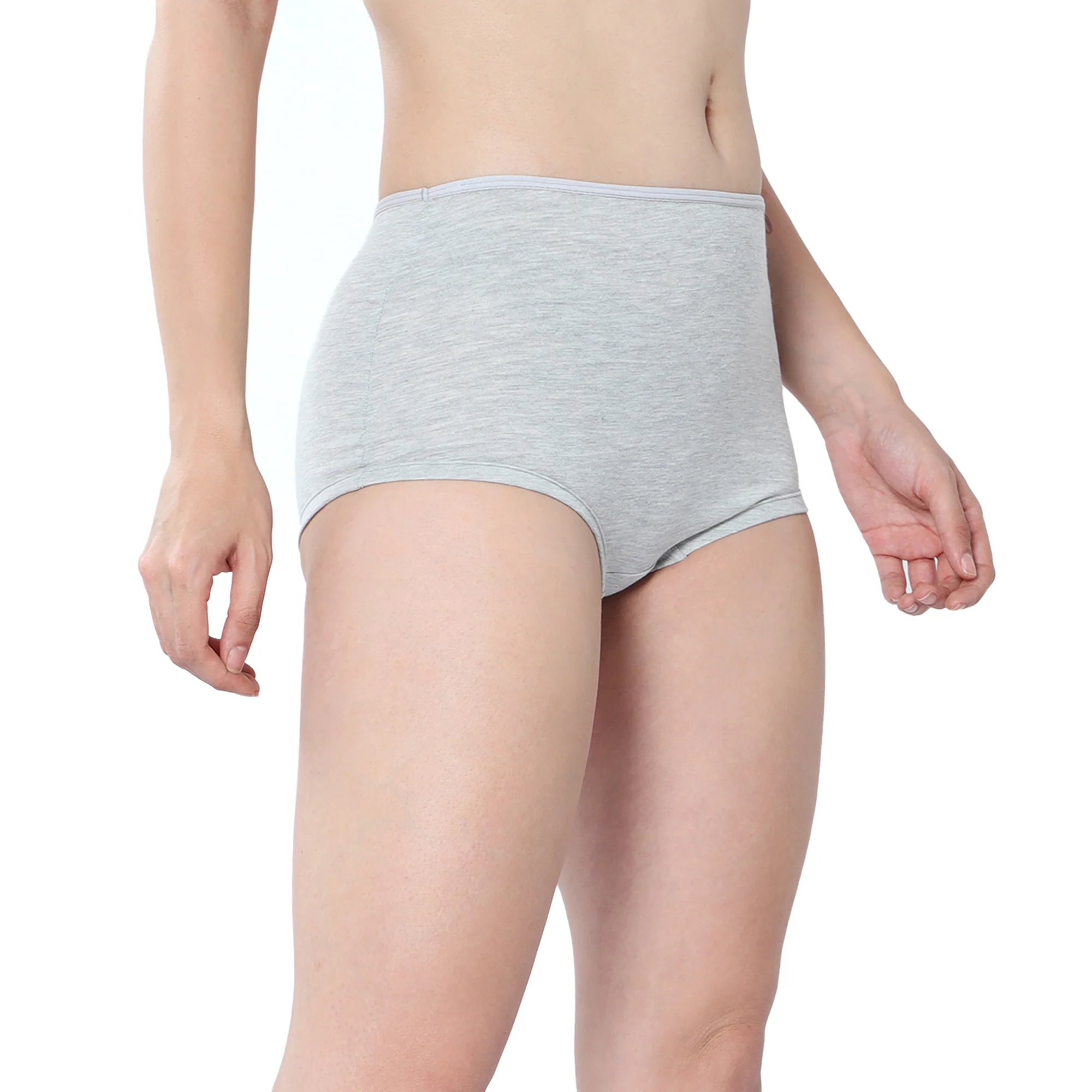 Women Grey Midrise Comfort Boyshorts - Image 4