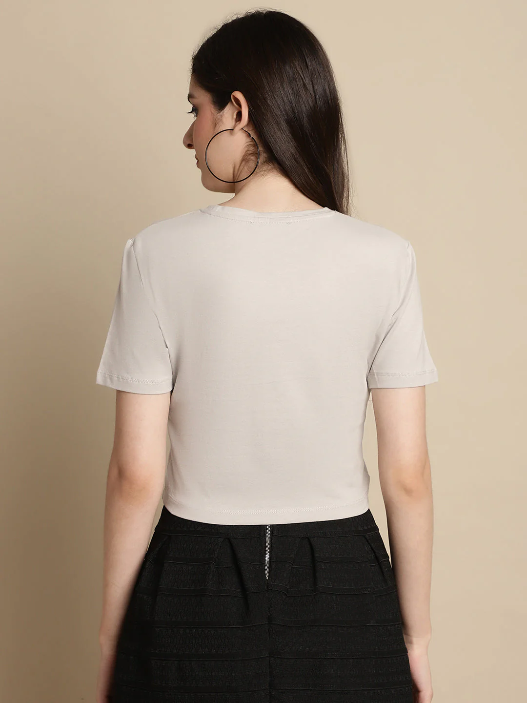 Women Grey T Shirt - Image 5