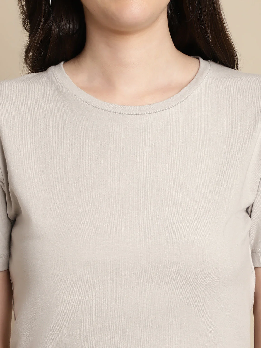 Women Grey T Shirt - Image 6