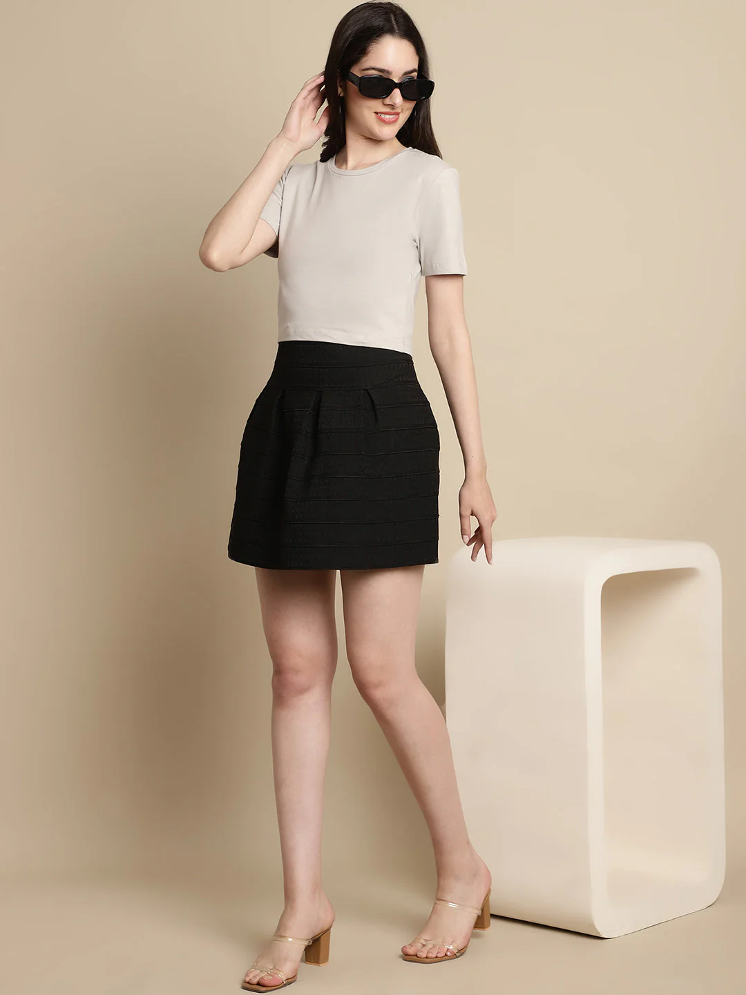 Women Grey T Shirt - Image 7