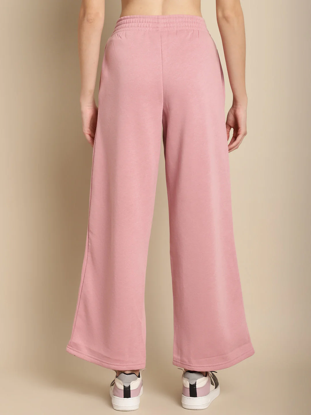 Women Light Pink Straight Leg Joggers - Image 3