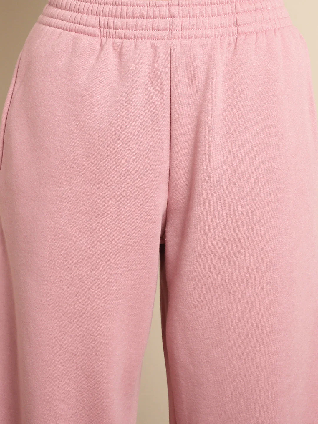 Women Light Pink Straight Leg Joggers - Image 6