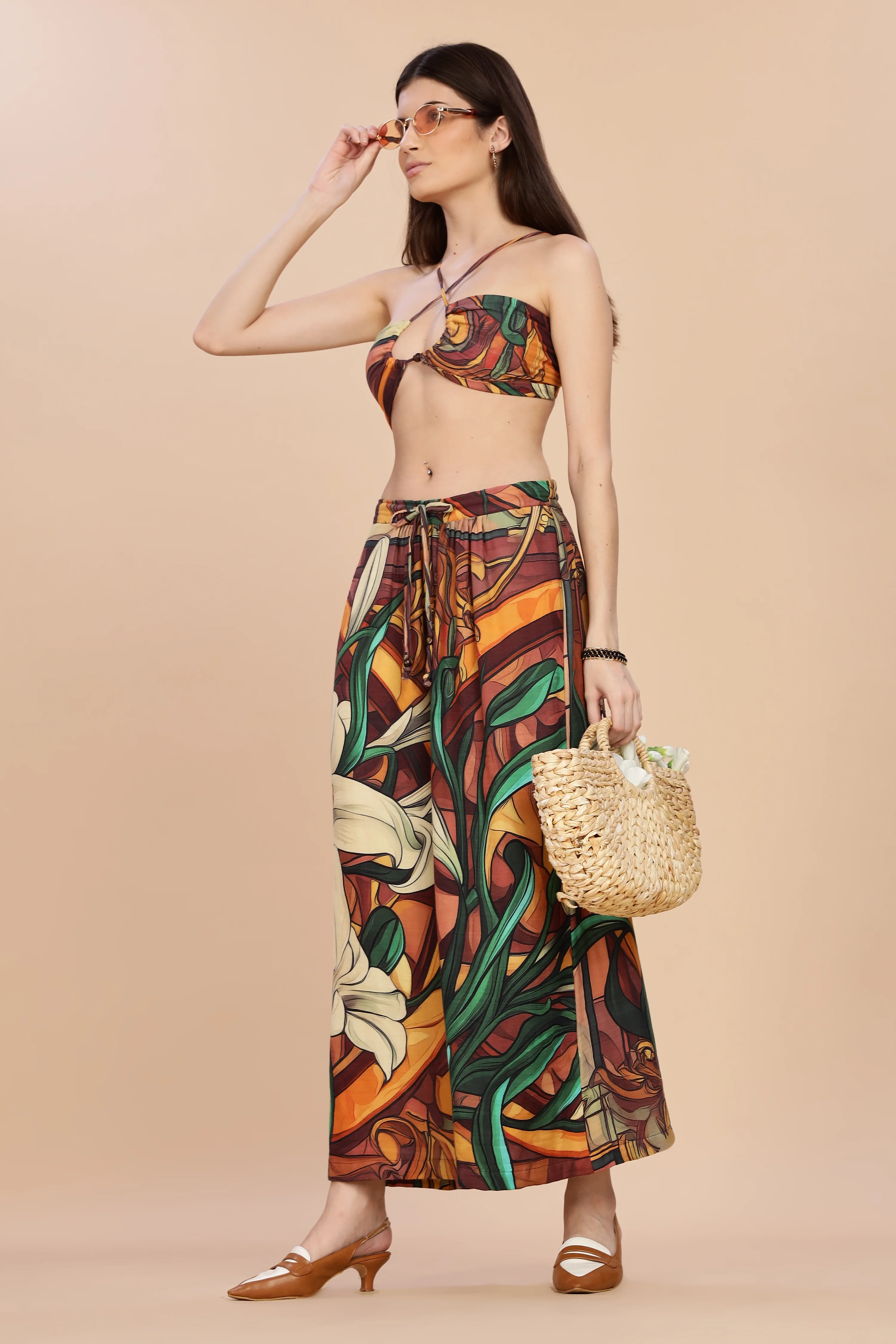 Women Liliare Co-Ord Gauge Cotton Set - Image 4