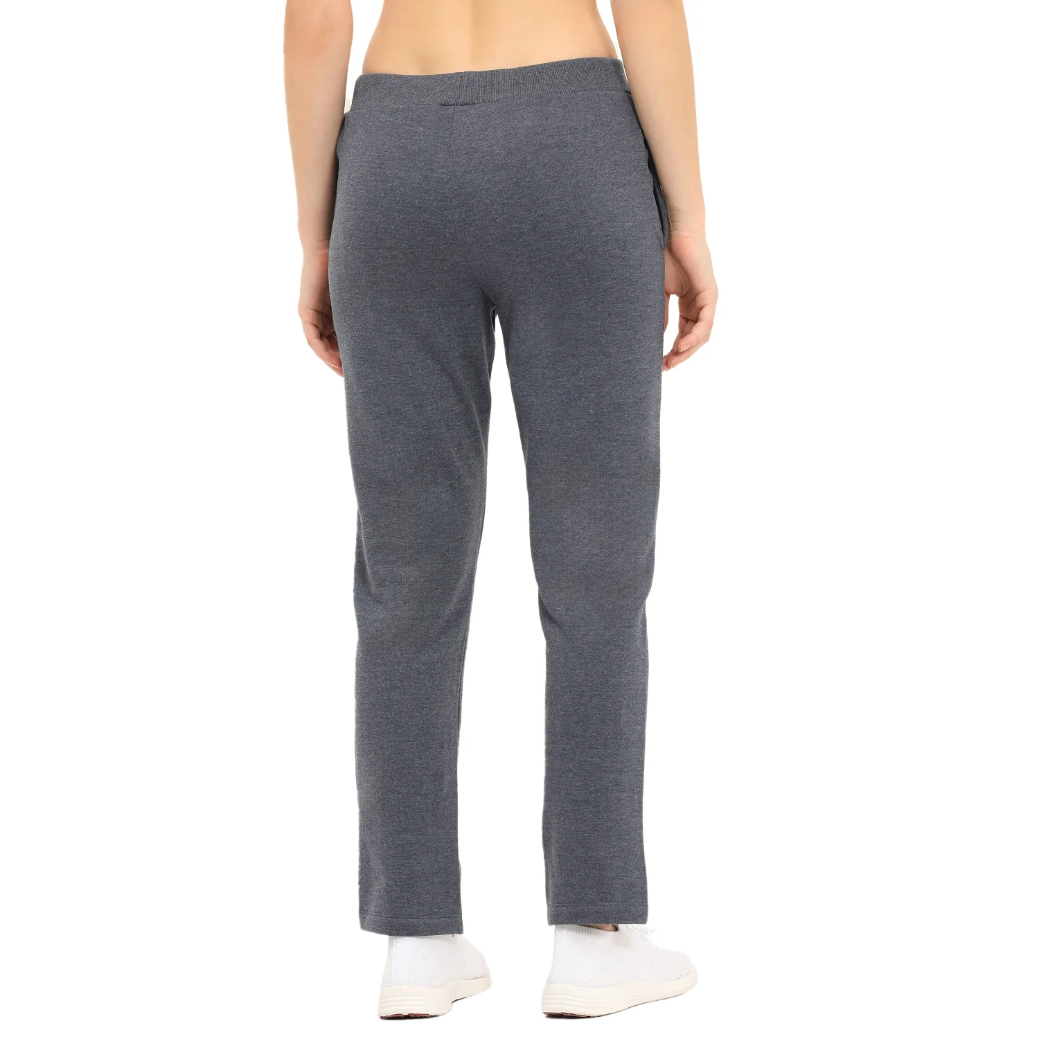 Women Blue Ankle Length Fleece Track Pant - Image 2