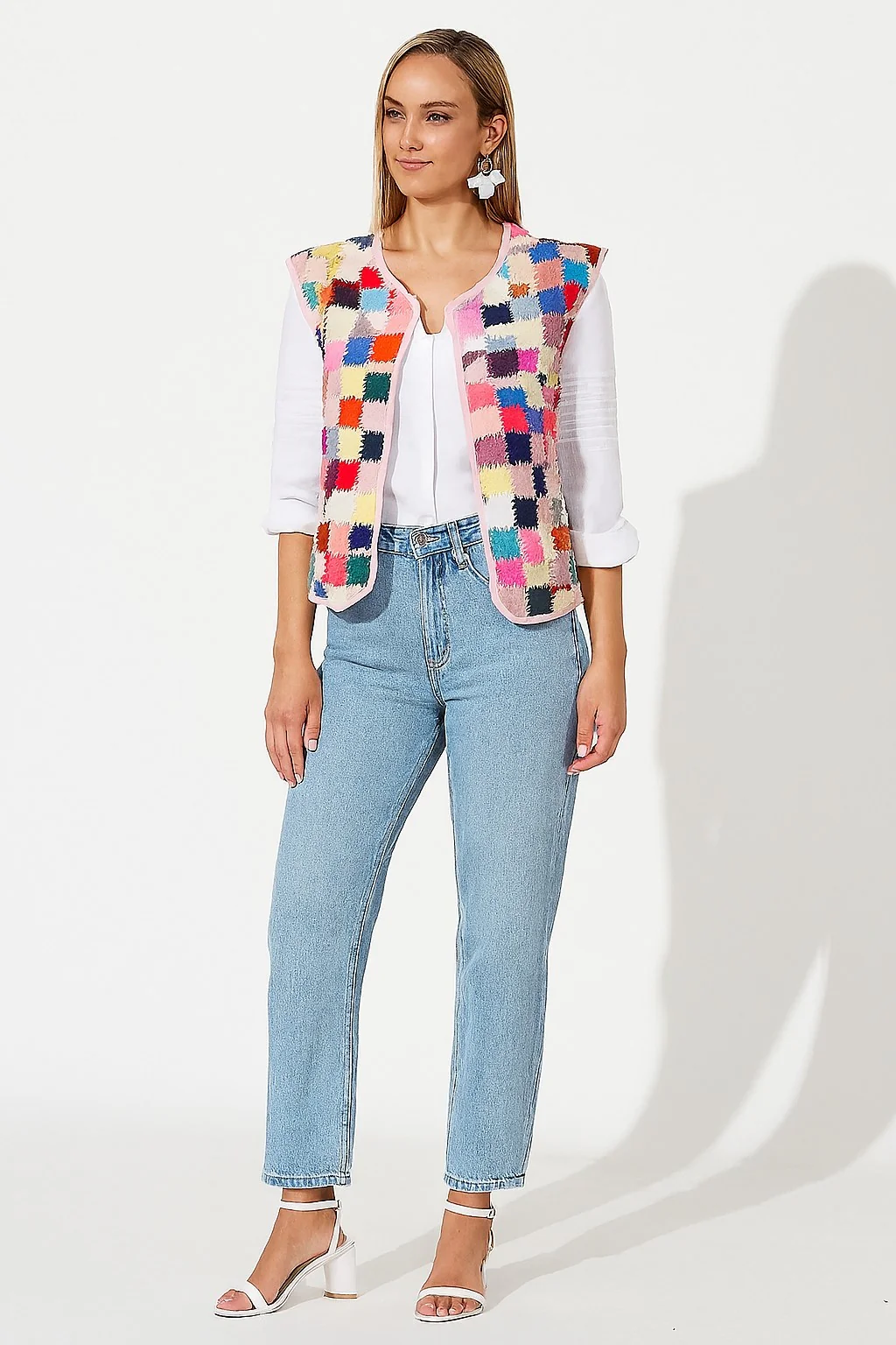 Women Multi Cotton Jacket - Image 4