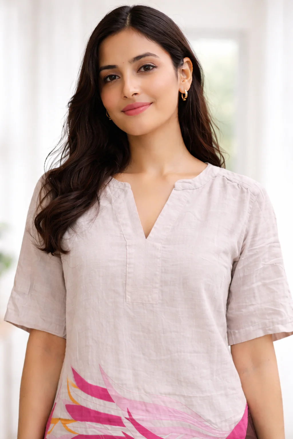 Women Multi Printed Cotton Dress - Image 3