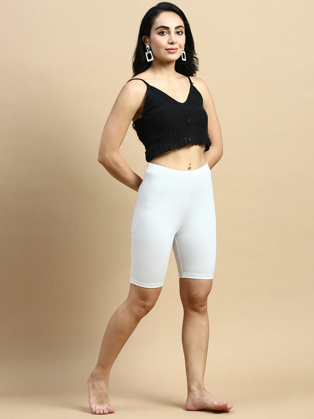 Women Off White Tights - Image 5